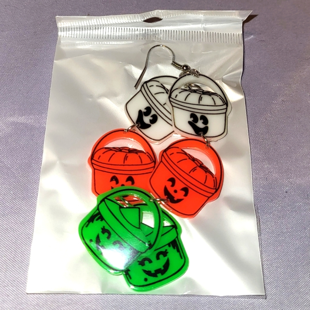McDonald's Halloween Bucket Earrings